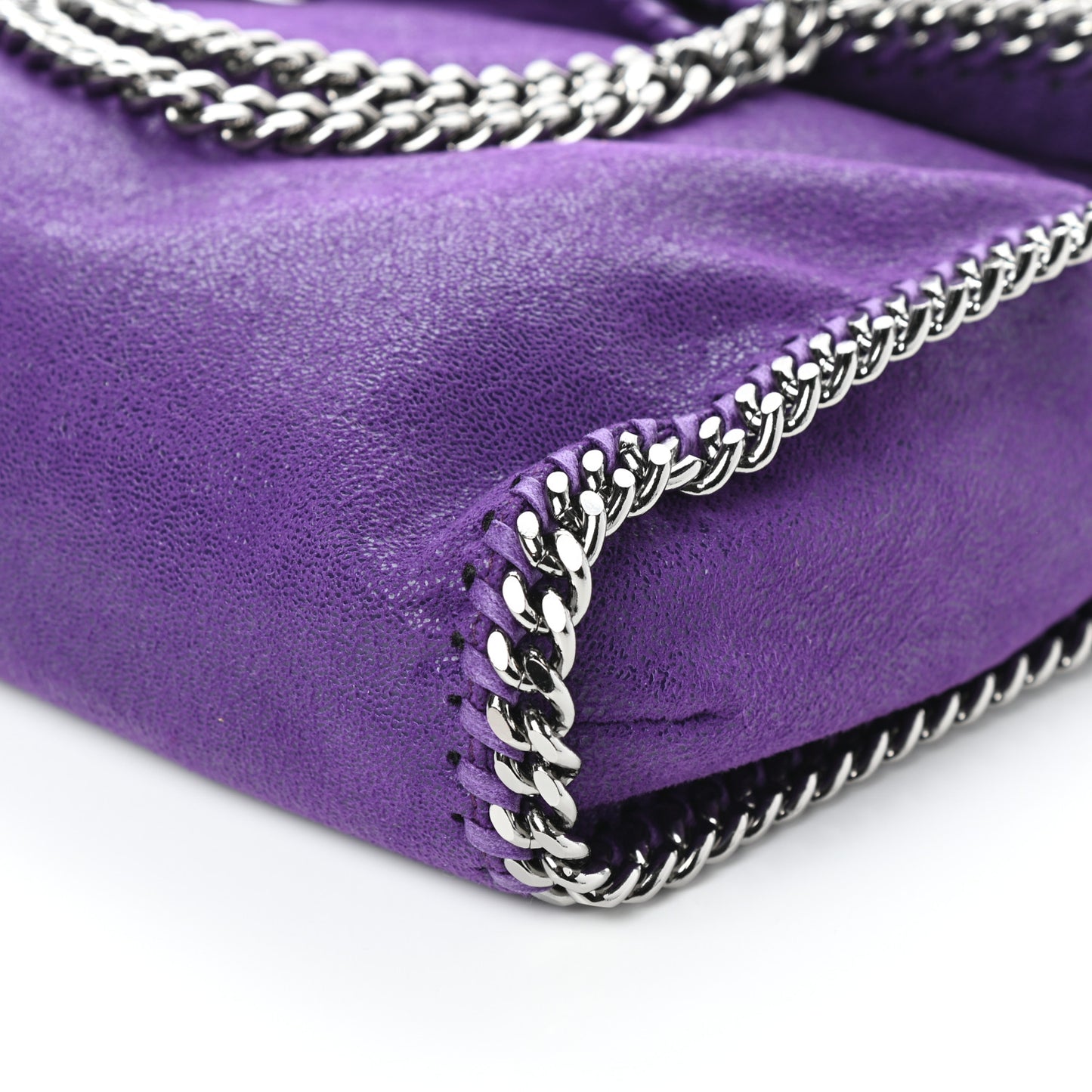 Shaggy Deer Falabella Fold Over Tote Bright Purple