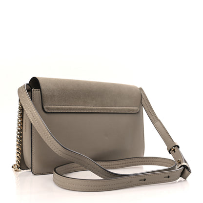 Chloe Suede Calfskin Small Faye Shoulder Bag Motty Grey 3 of 9