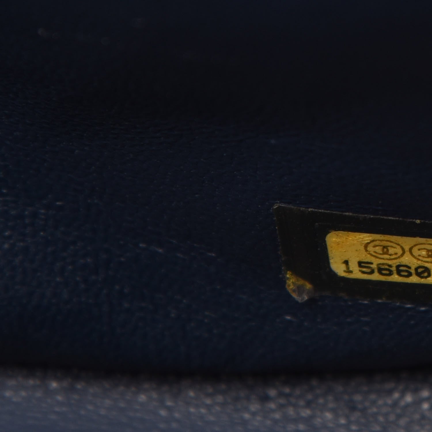 Chanel Caviar Quilted Jumbo Double Flap Dark Blue 12 of 13