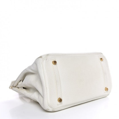 Hermes Taurillon Clemence Birkin 30 White 27 of 104