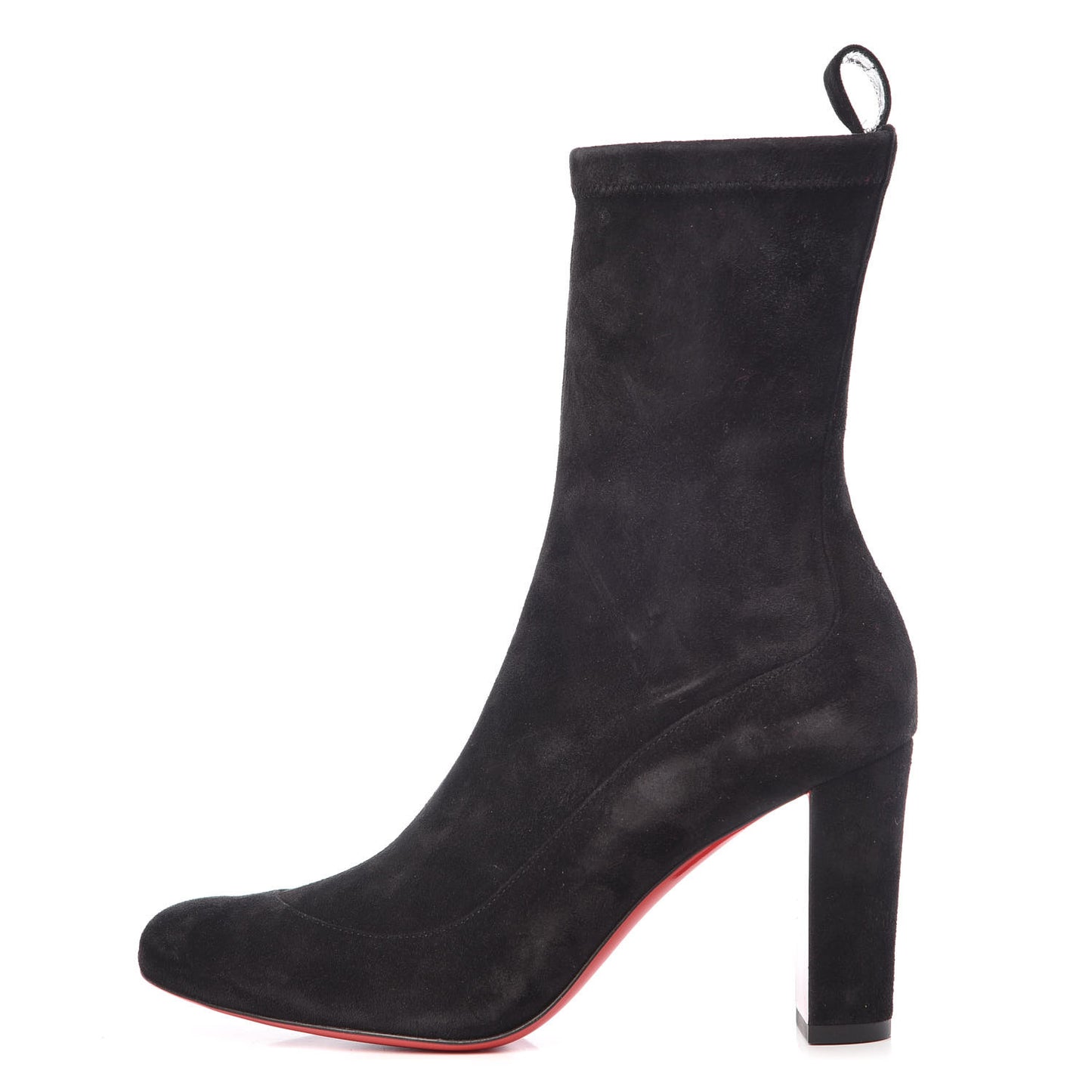 Veau Velours Stretch Gena 85 Bootie 37.5 Black