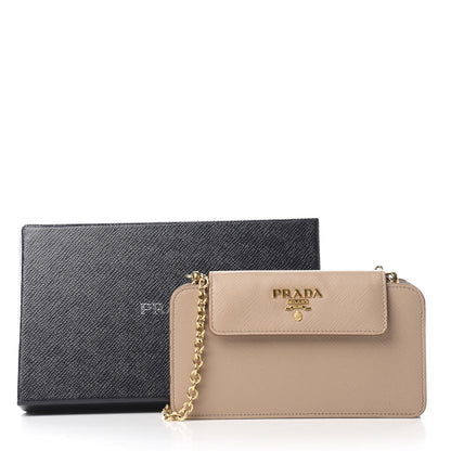 Prada Saffiano Chain Wallet Cammeo 11 of 11