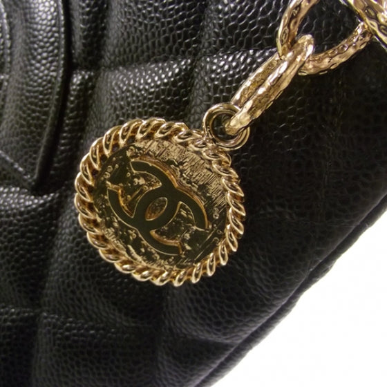 Caviar Medallion Tote Black