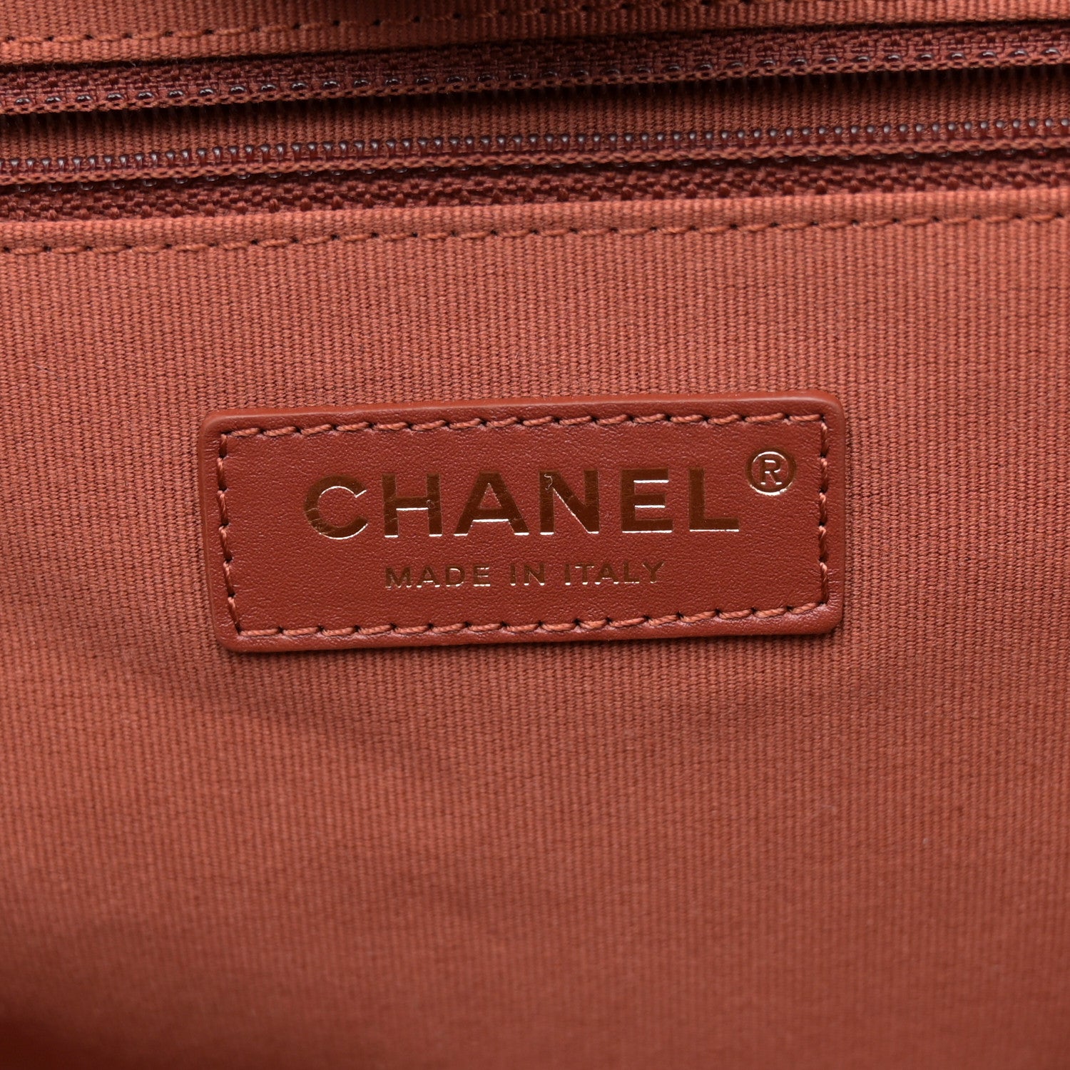 Chanel Calfskin Medium Deauville Tote Brown 7 of 12