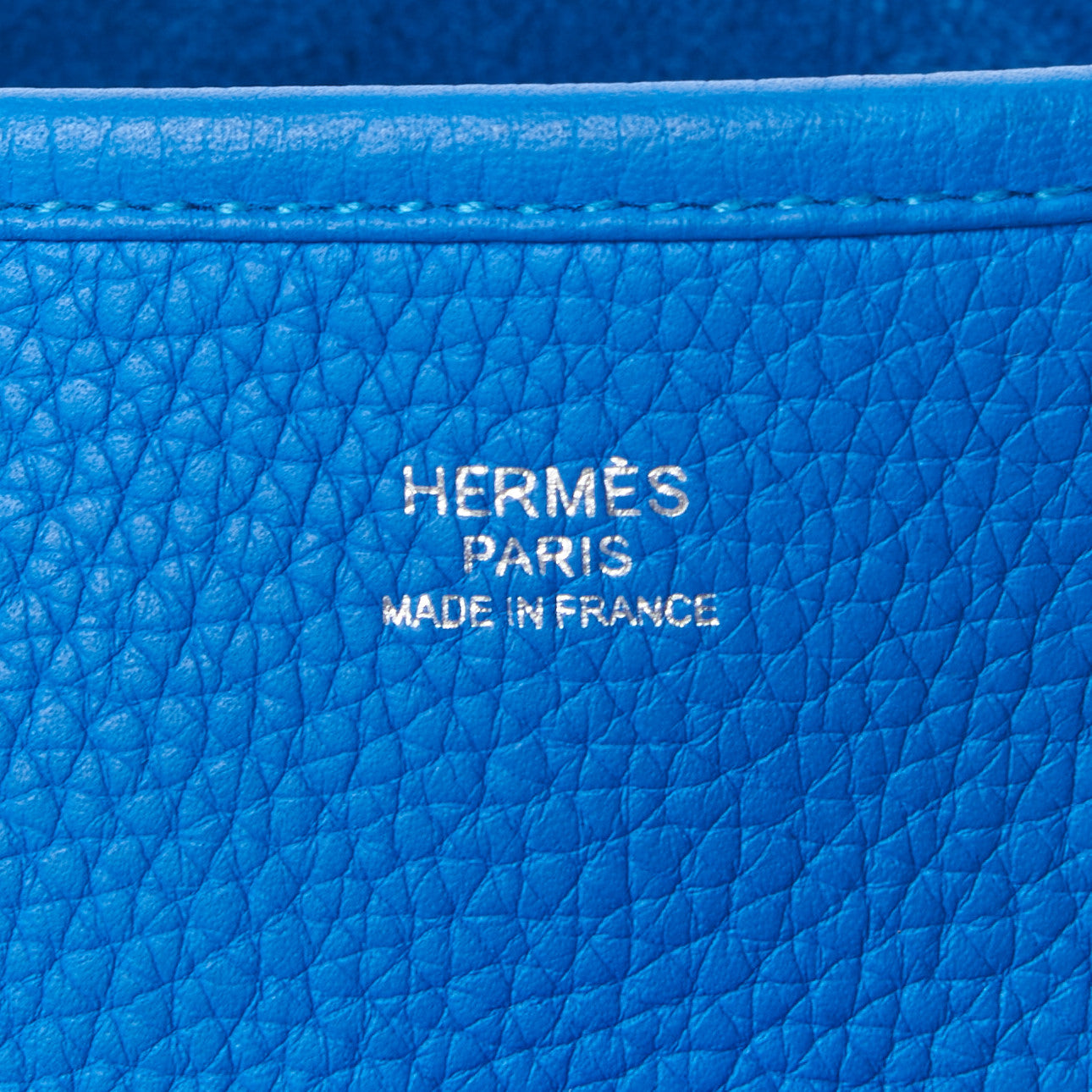 Hermes Taurillon Clemence Evelyne III GM Bleu Hydra 8 of 9
