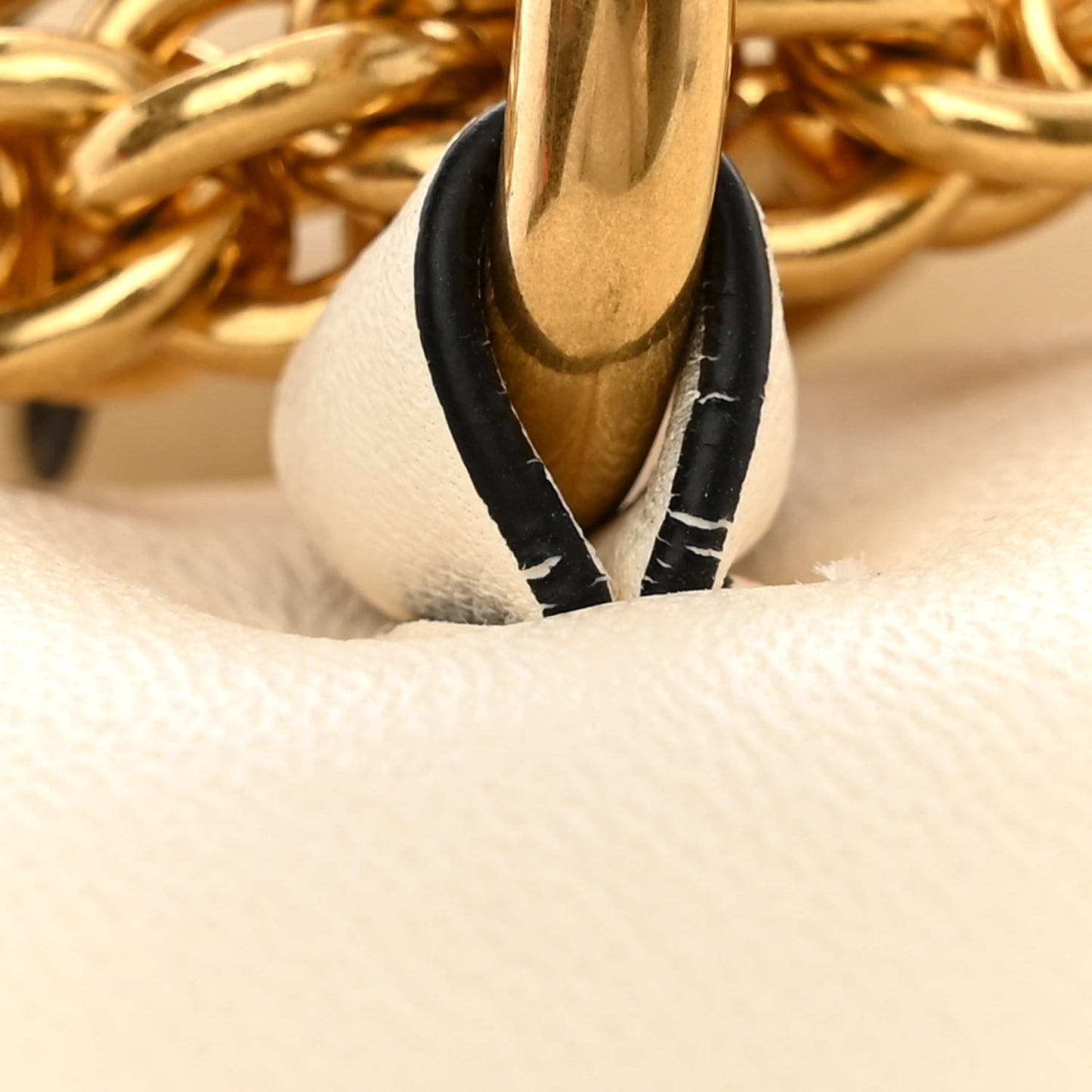 Nappa Large Roman Stud Shoulder Bag Ivory