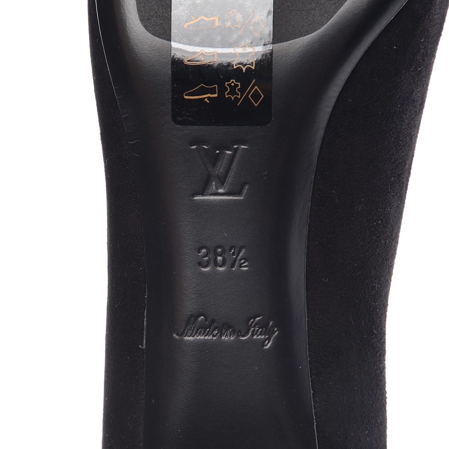 Louis Vuitton Suede Uniformes Pump 38.5 Black 6 of 8