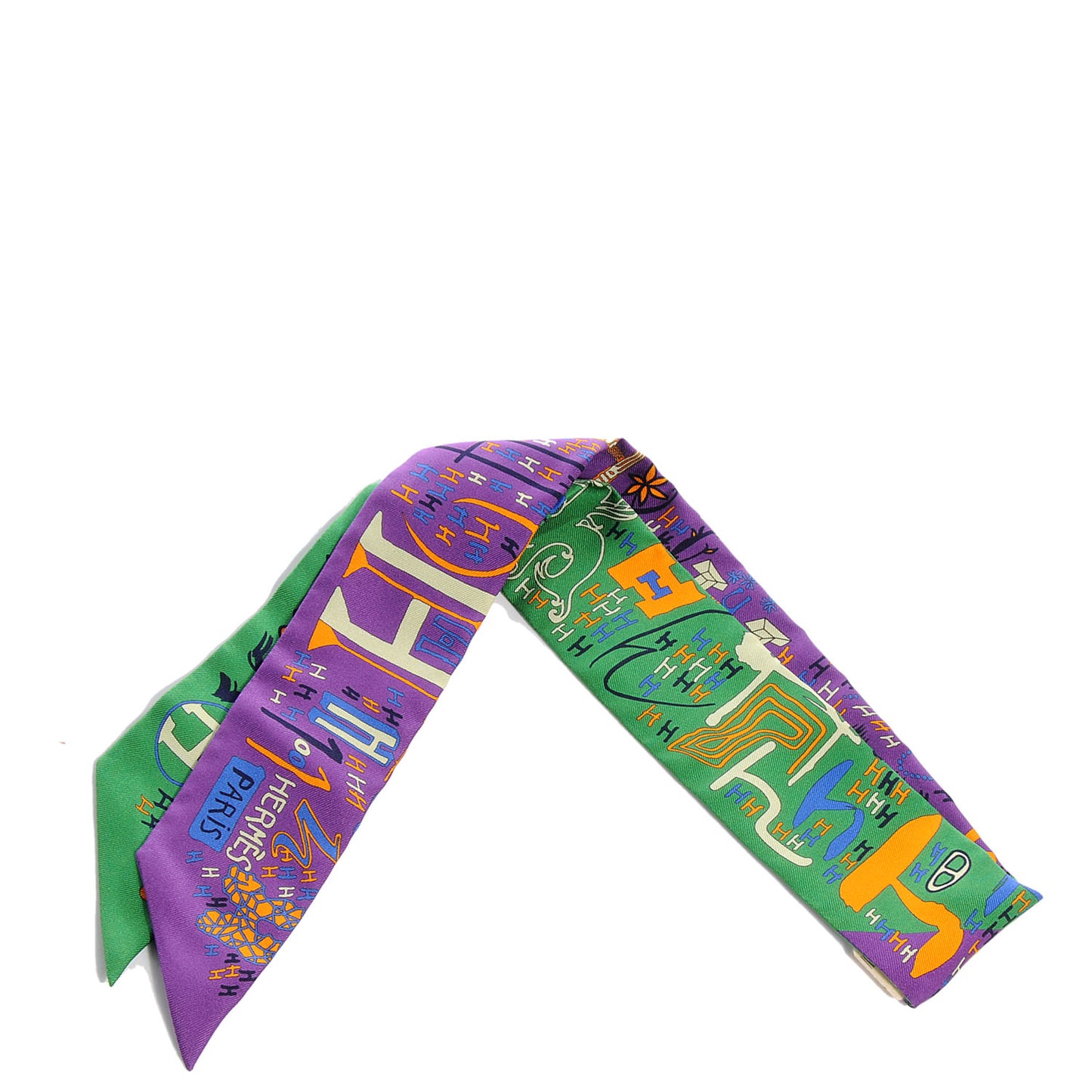 Silk 1001 H Twilly Vert Violet Bleu