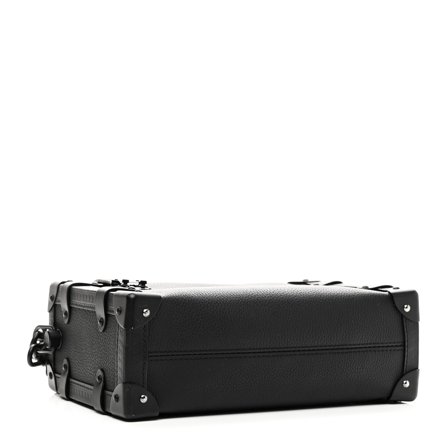 Louis Vuitton Calfskin Side Trunk MM Black 4 of 9