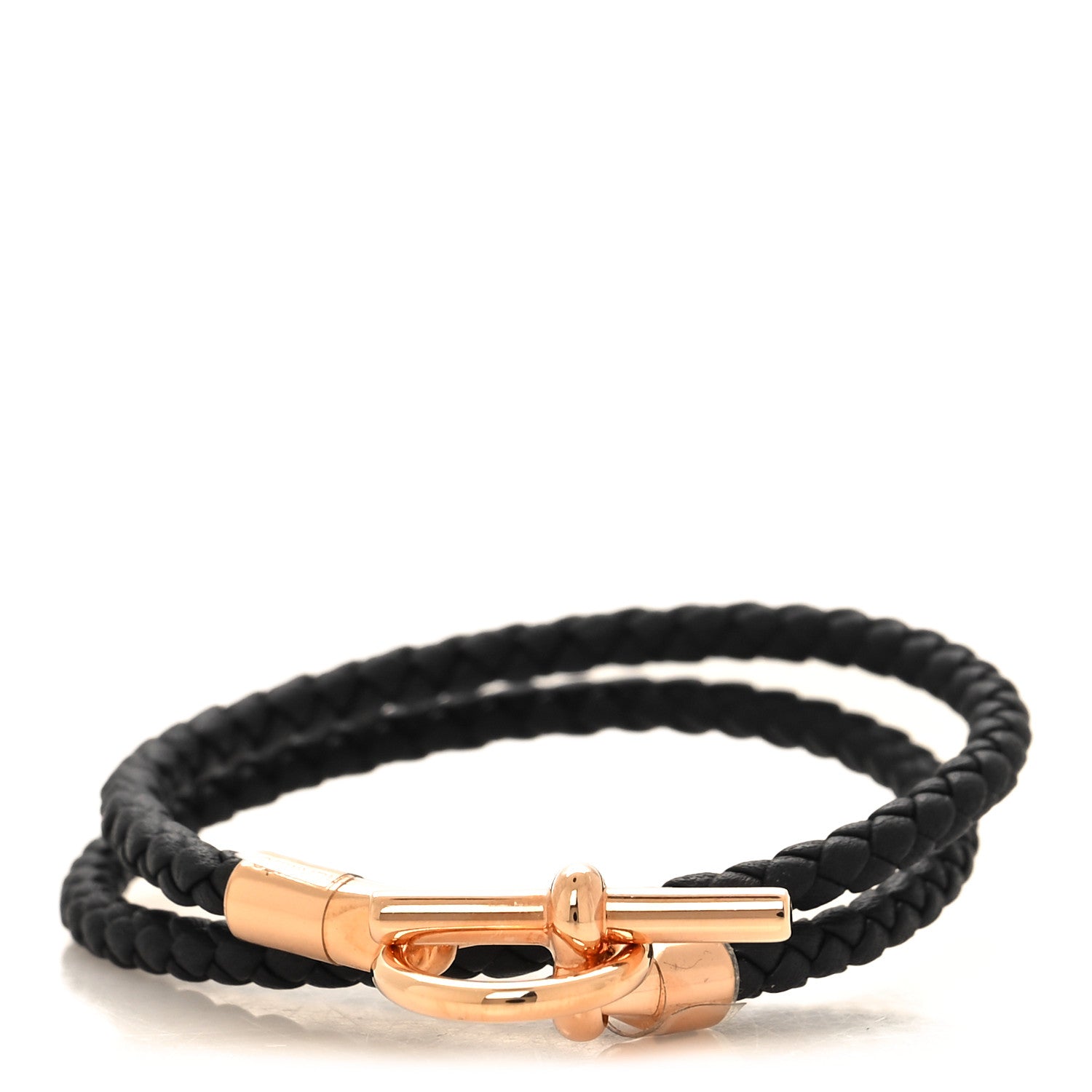 Hermes Swift Glenan Double Tour Bracelet T2 Black 1 of 6