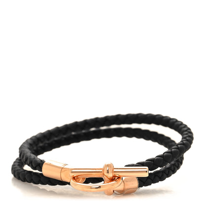 Hermes Swift Glenan Double Tour Bracelet T2 Black 1 of 6