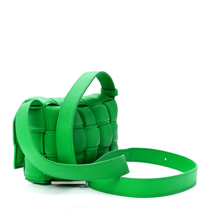 Bottega Veneta Nappa Maxi Intreccio Small Padded Cassette Crossbody Bag Grass 3 of 13