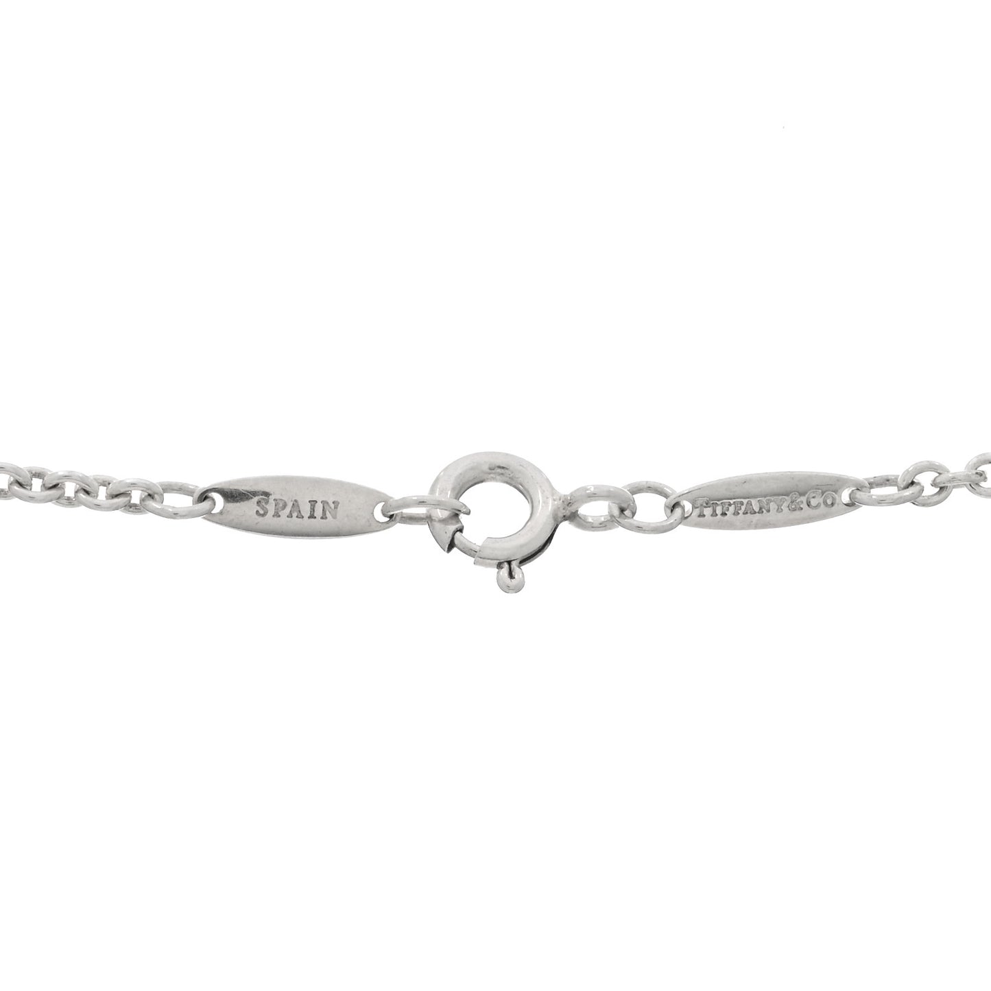 Sterling Silver Elsa Peretti Open Heart Lariat Necklace