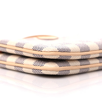Louis Vuitton Damier Azur Double Zip Pochette 8 of 10