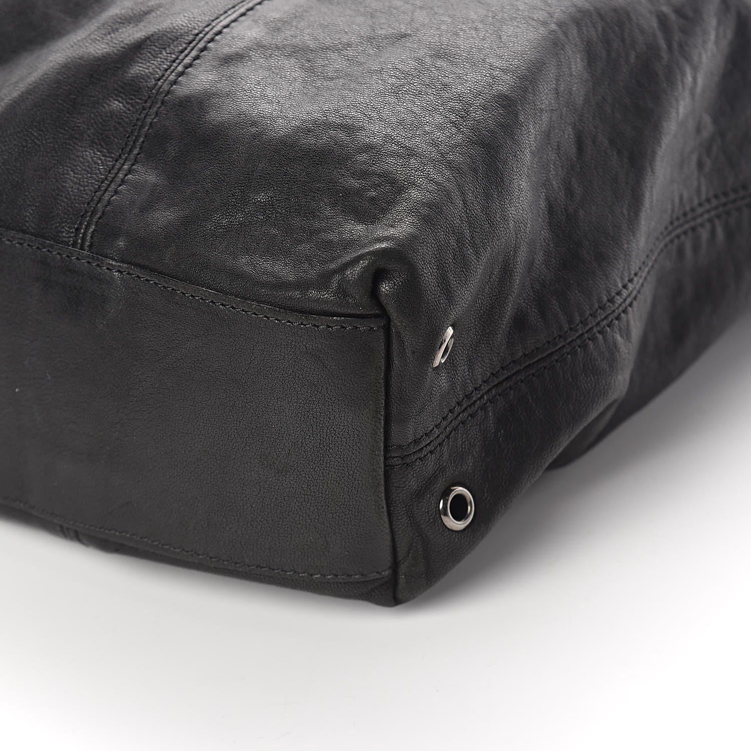 Burberry Calfskin Cinch Cord Shoulder Bag Black 9 of 9