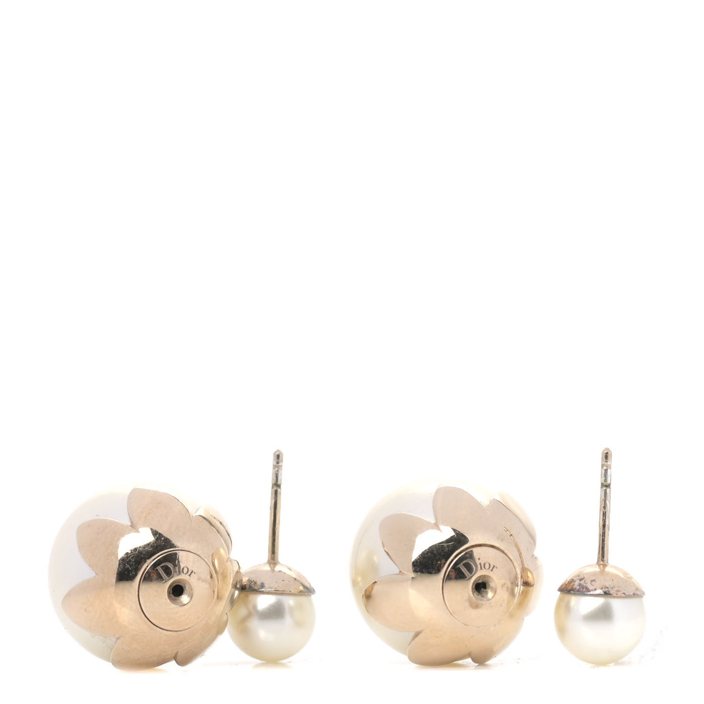 Pearl Mise En Dior Tribal Earrings Gold
