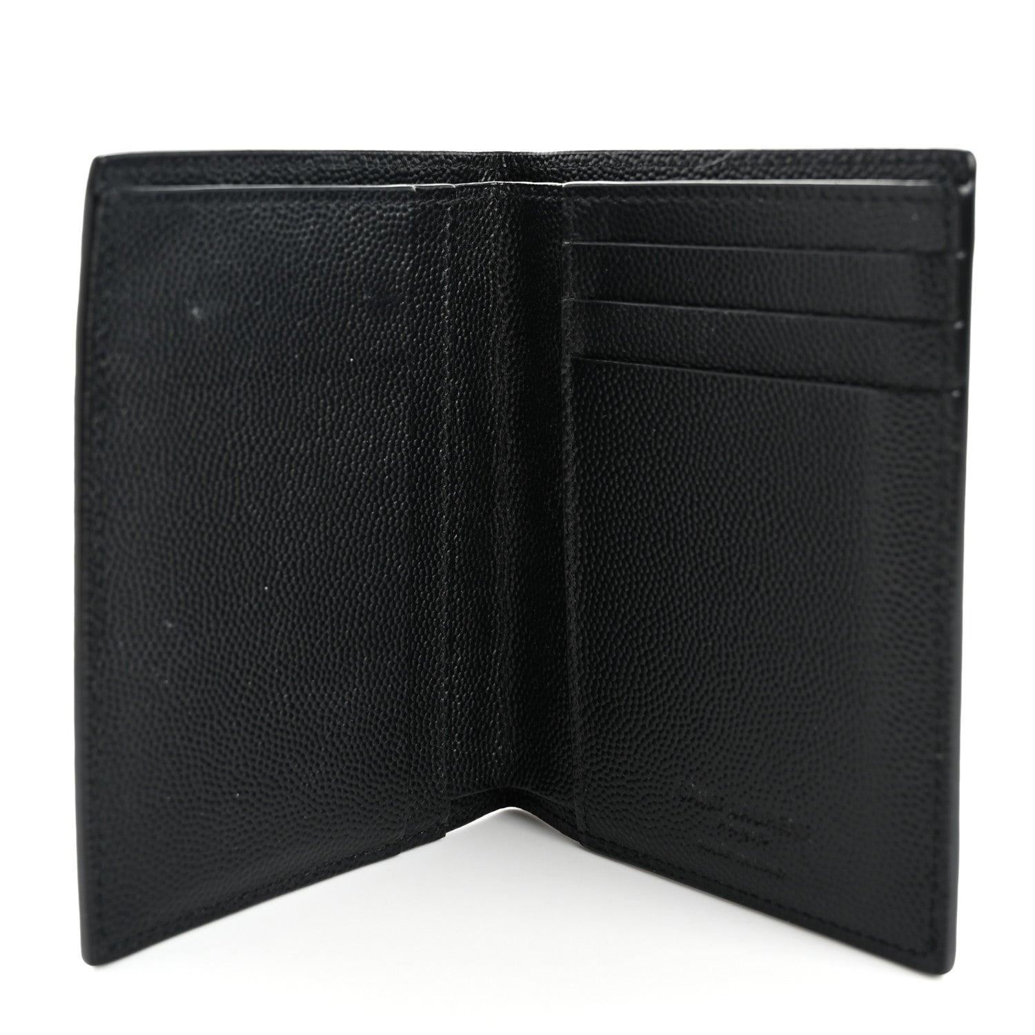 Saint Laurent Grain De Poudre Credit Card Wallet Black 5 of 9
