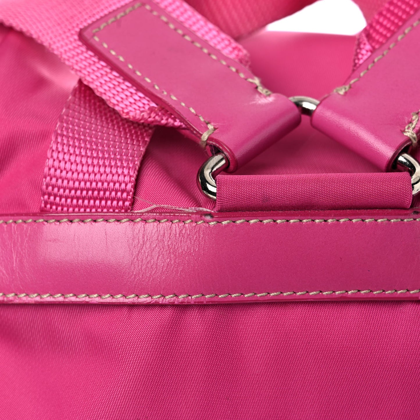 Nylon Vela Backpack Fuxia