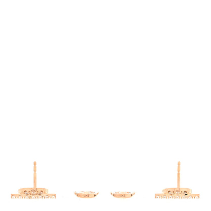 Hermes 18K Rose Gold Diamond Finesse Earrings 3 of 5