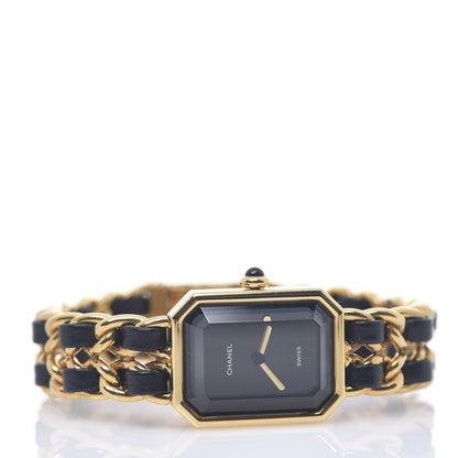 Chanel Stainless Steel Lambskin 20mm Chain Premiere Quartz Watch Gold M 2 of 4