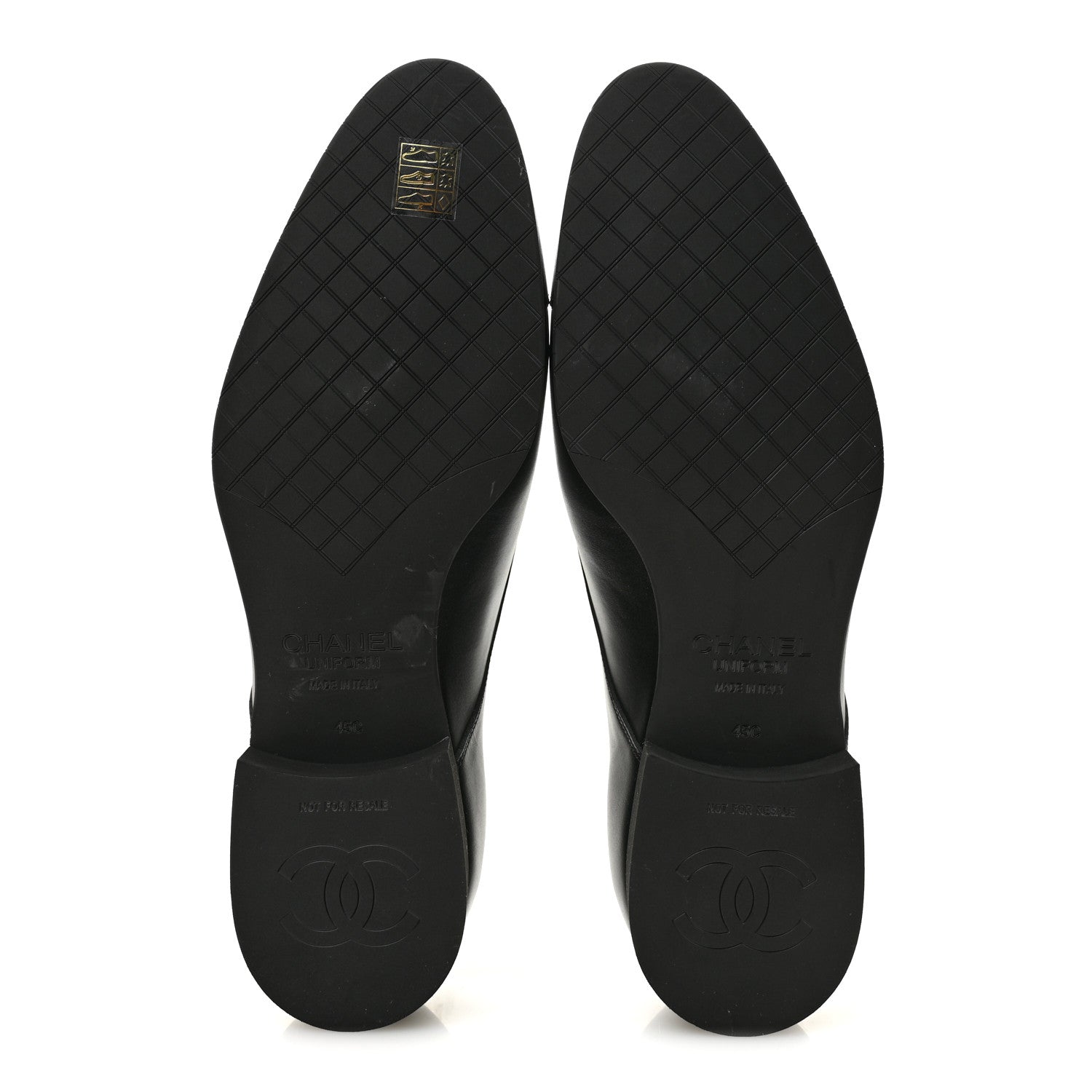 Chanel Smooth Calfskin Mens Loafers 45 Black 6 of 10