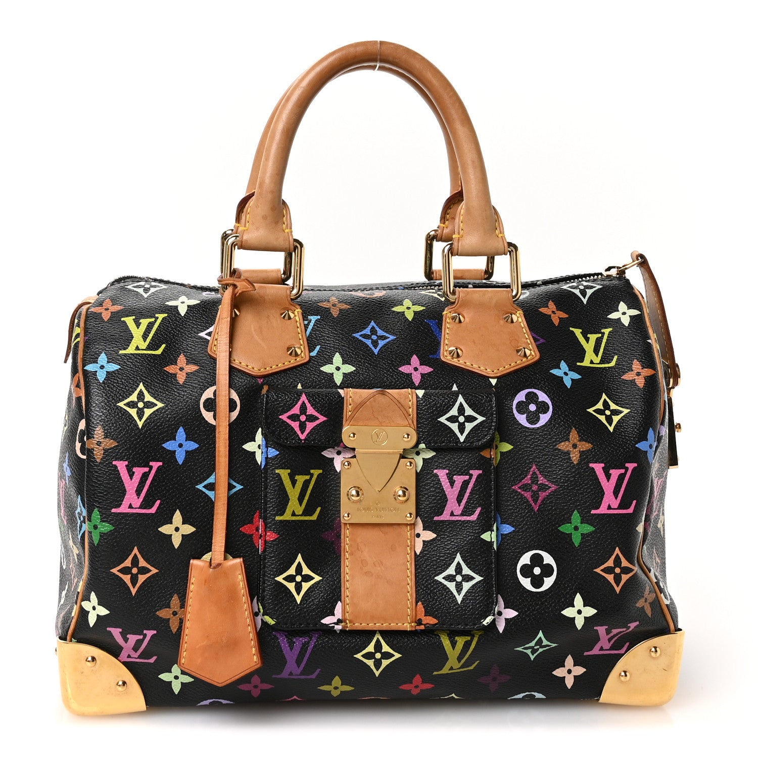 Louis Vuitton Monogram Multicolor Speedy 30 Black 1 of 11