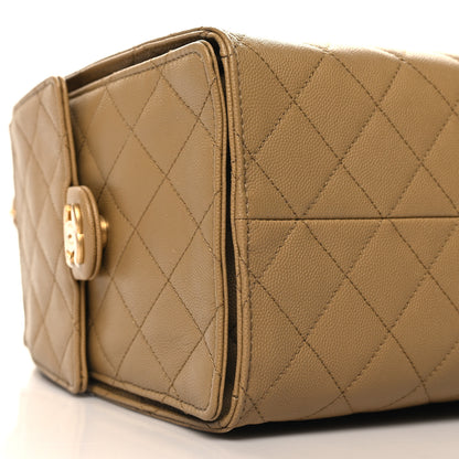 Chanel Caviar Quilted Medium Chanel 25 Handbag Dark Beige 10 of 11