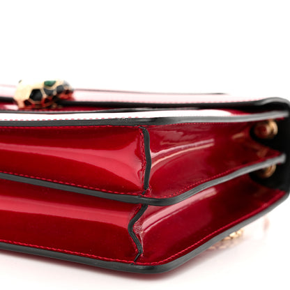 Bulgari Metallic Calfskin Serpenti Forever Shoulder Bag Red 11 of 11