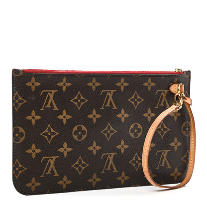 Louis Vuitton Monogram Neverfull MM GM Pochette Cherry 3 of 9