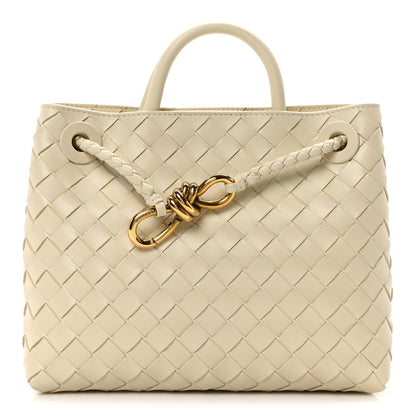 Bottega Veneta Nappa Intrecciato Small Andiamo Shoulder Bag Sea Salt 1 of 10