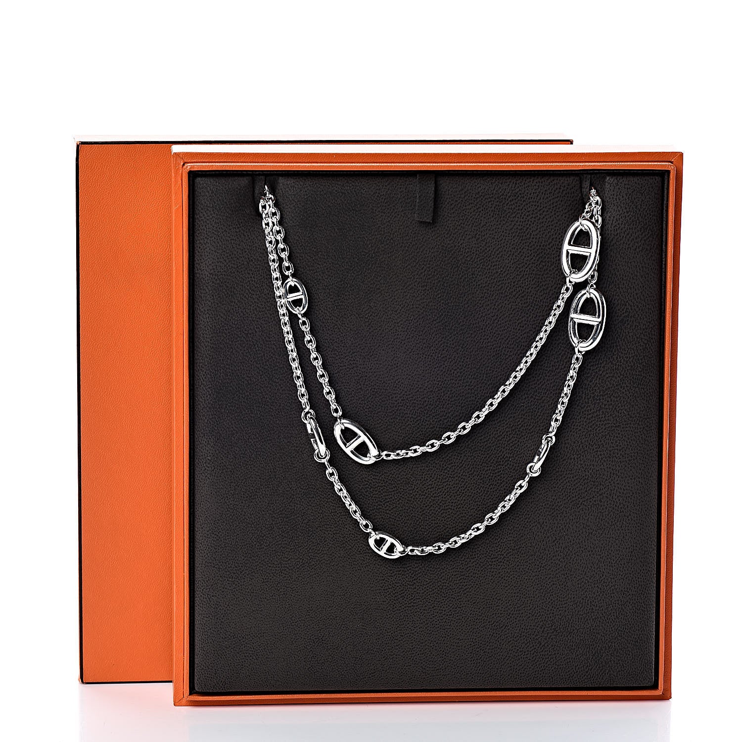 Hermes Sterling Silver Farandole Necklace 120 6 of 6