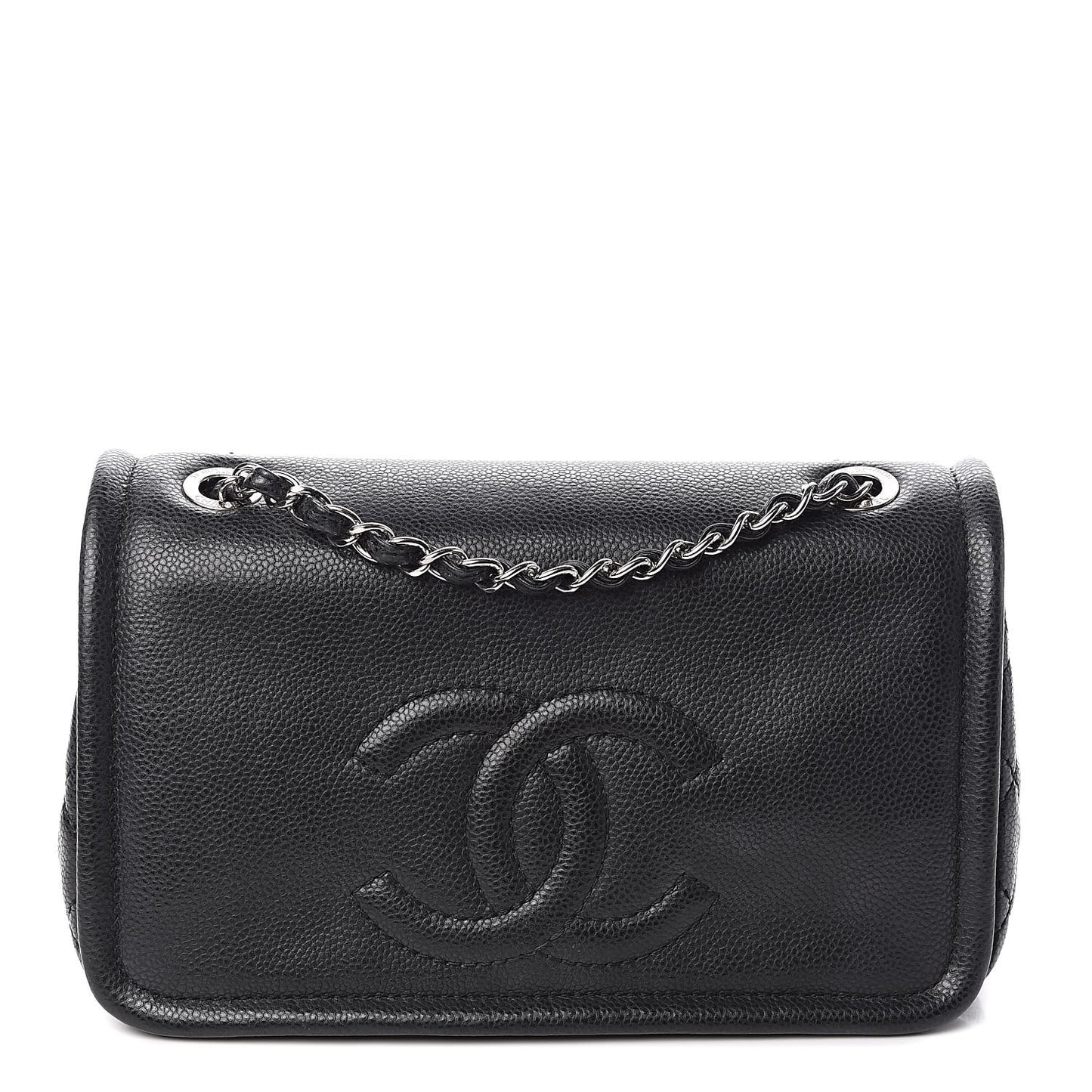 Caviar Medium Timeless CC Flap Black