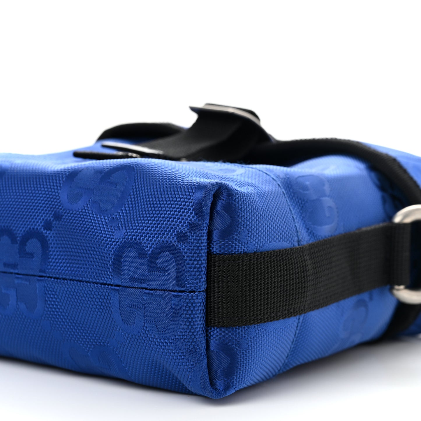 Econyl Nylon Monogram Off The Grid Messenger Bag Orient Blue Black