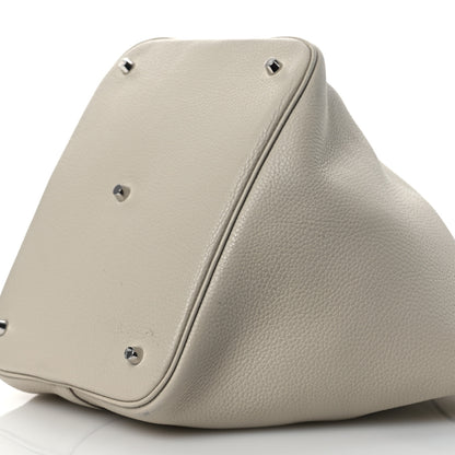Hermes Taurillon Clemence Picotin Lock 26 GM Gris Perle 10 of 15