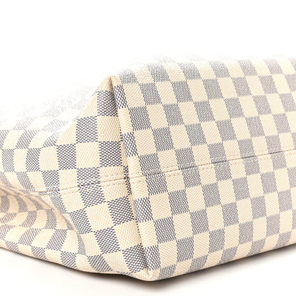Louis Vuitton Damier Azur Graceful MM Rose Ballerine 8 of 9
