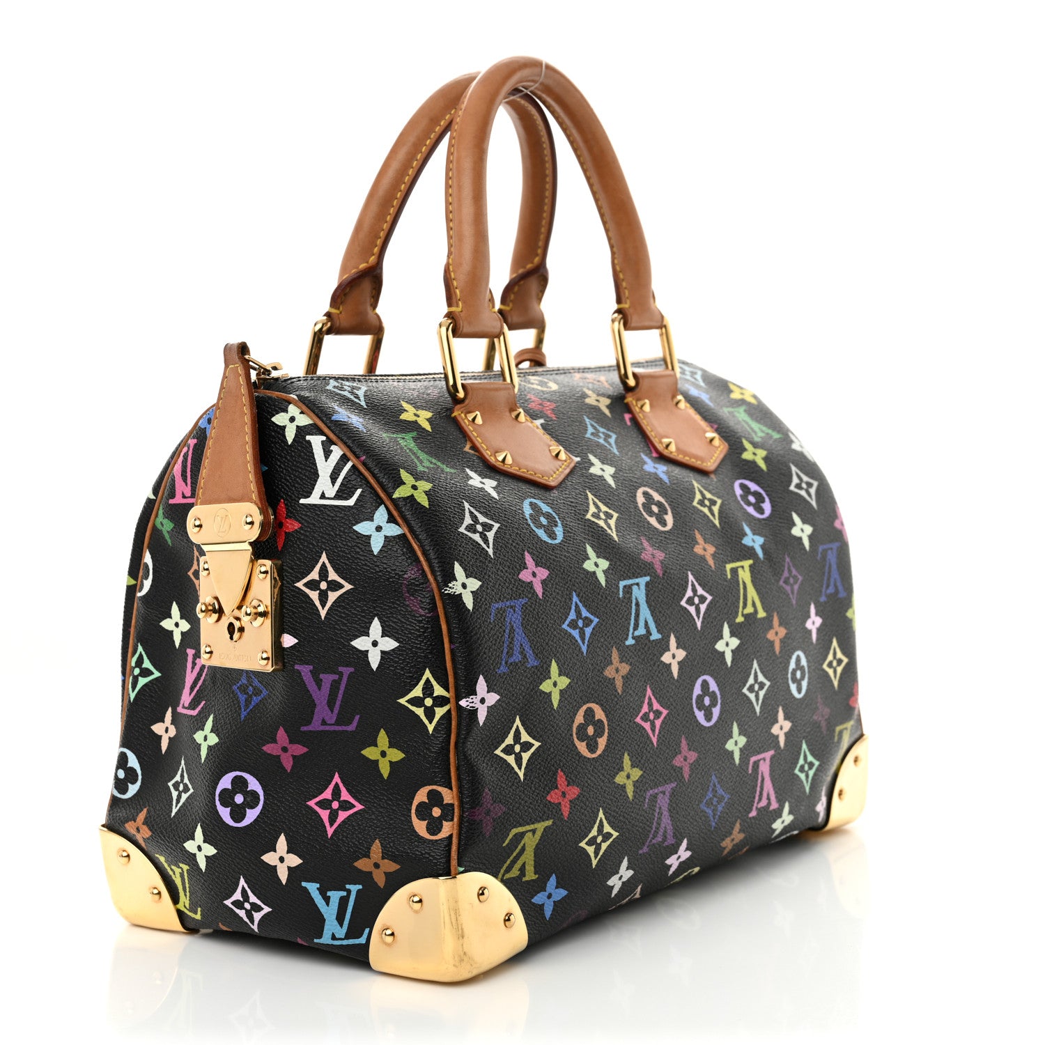 Louis Vuitton Monogram Multicolor Speedy 30 Black 3 of 12