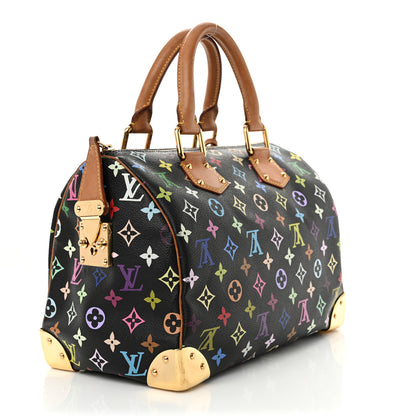 Louis Vuitton Monogram Multicolor Speedy 30 Black 3 of 12