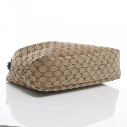 Gucci Monogram Medium Horsebit Chain Hobo Ebony 4 of 8