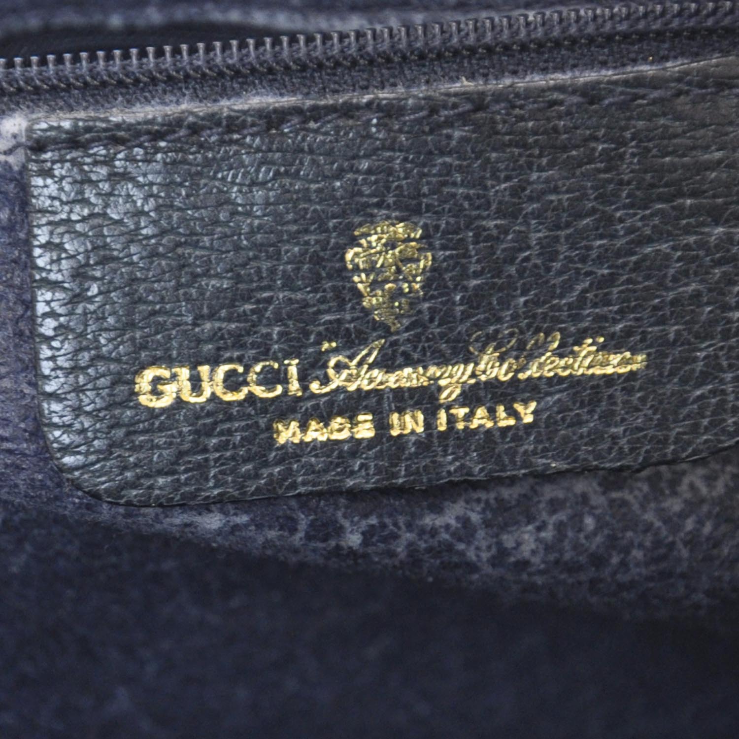 Gucci Monogram Web Tote Navy Blue 7 of 10