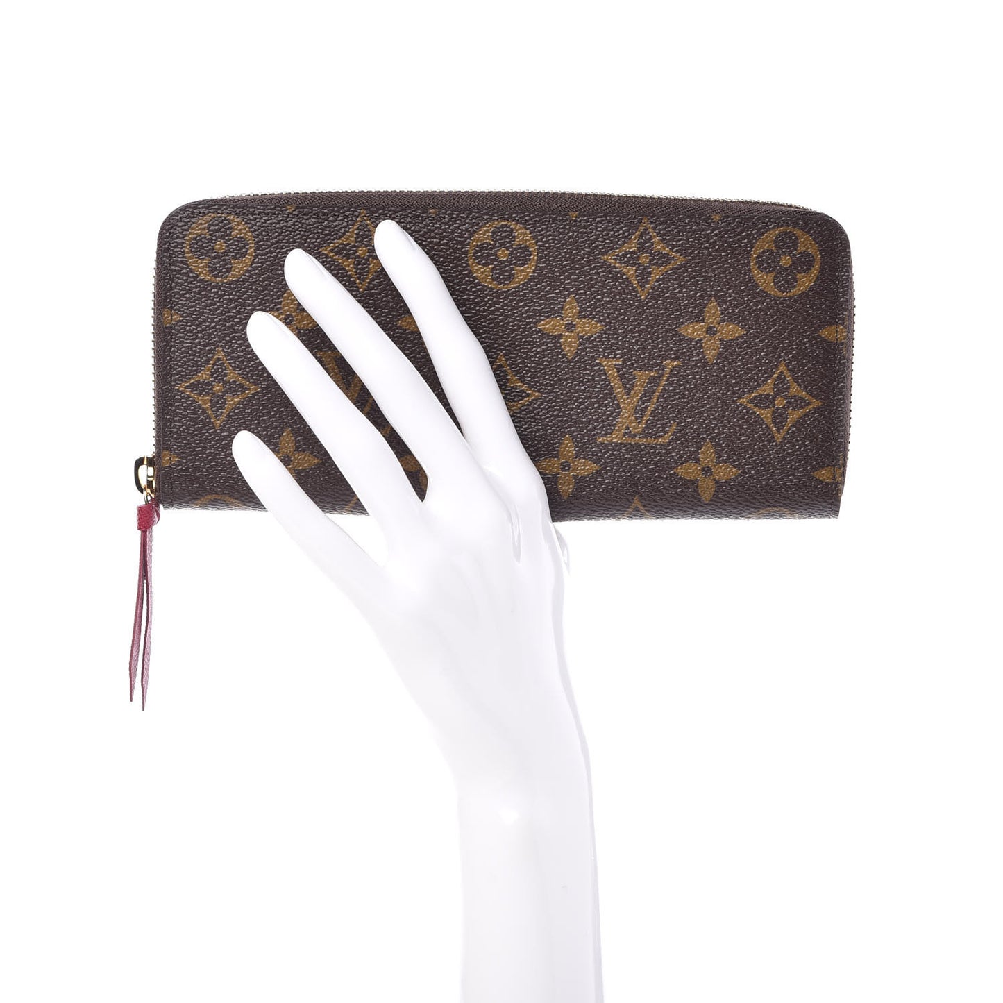 Monogram Clemence Wallet Fuchsia
