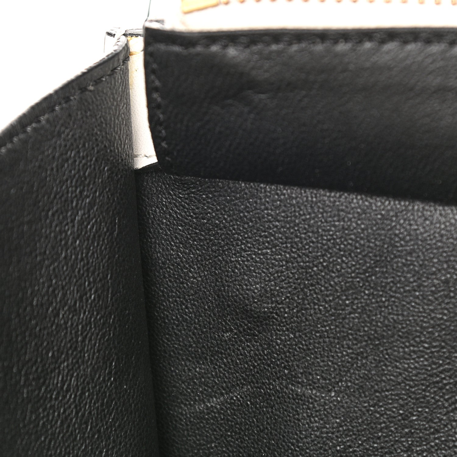 Celine Satin Calfskin Mini Bi-Color Luggage White Black 13 of 14