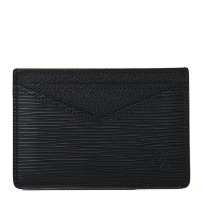 Louis Vuitton Epi Neo Porte-Cartes Card Holder Black 1 of 8