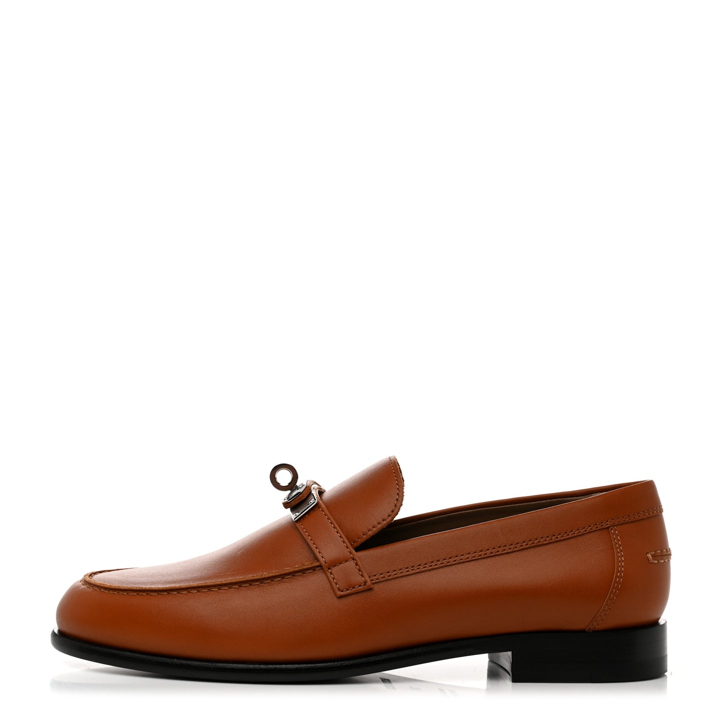 Calfskin Womens Destin Loafer 37 Naturel