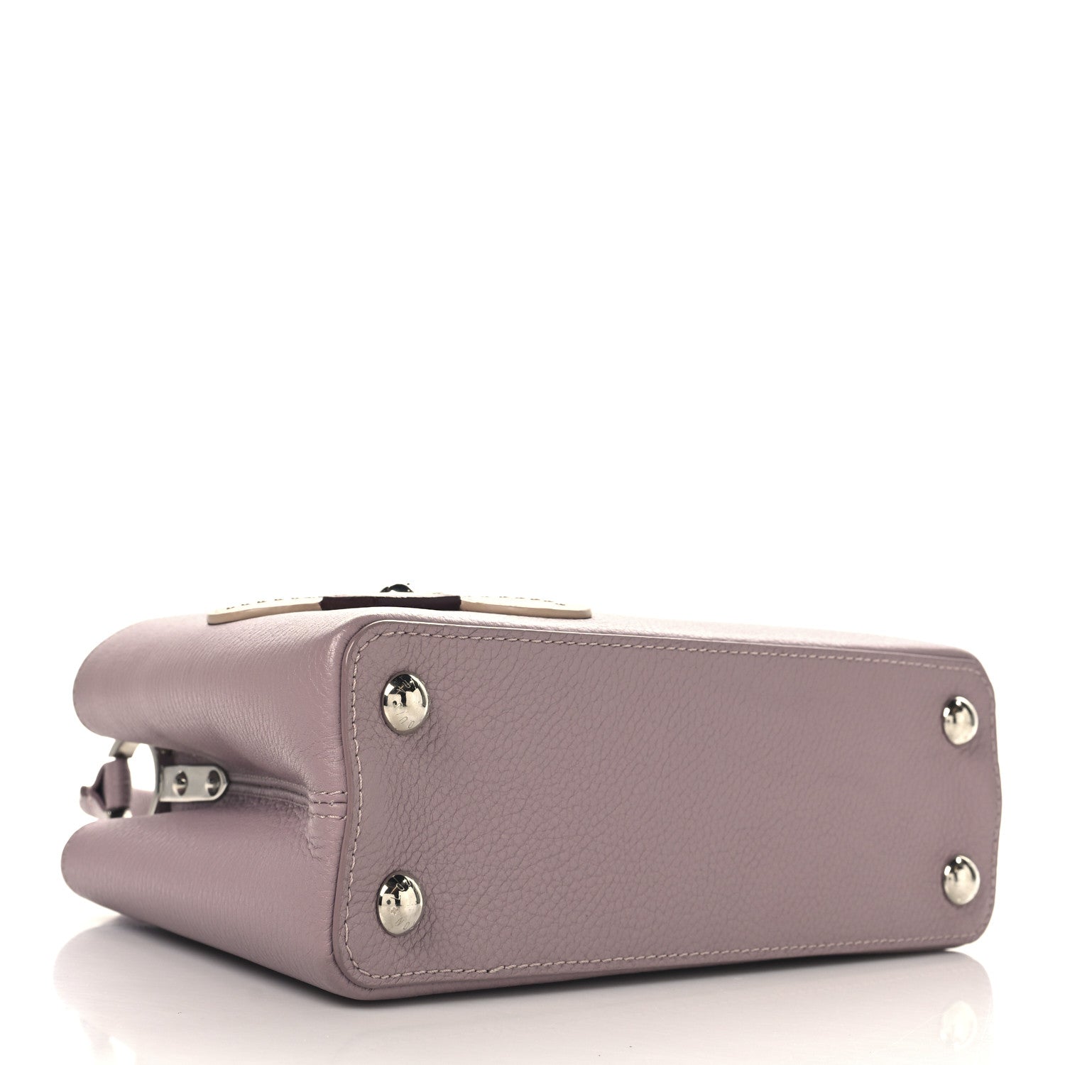 Louis Vuitton Taurillon Iris Blossom Capucines BB Light Purple 4 of 10