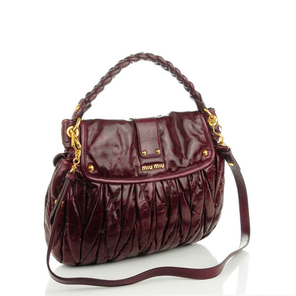 Miu Miu Matelasse Lux Coffer Hobo Ribes 3 of 8