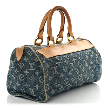 Louis Vuitton Monogram Denim Neo Speedy Blue 3 of 15