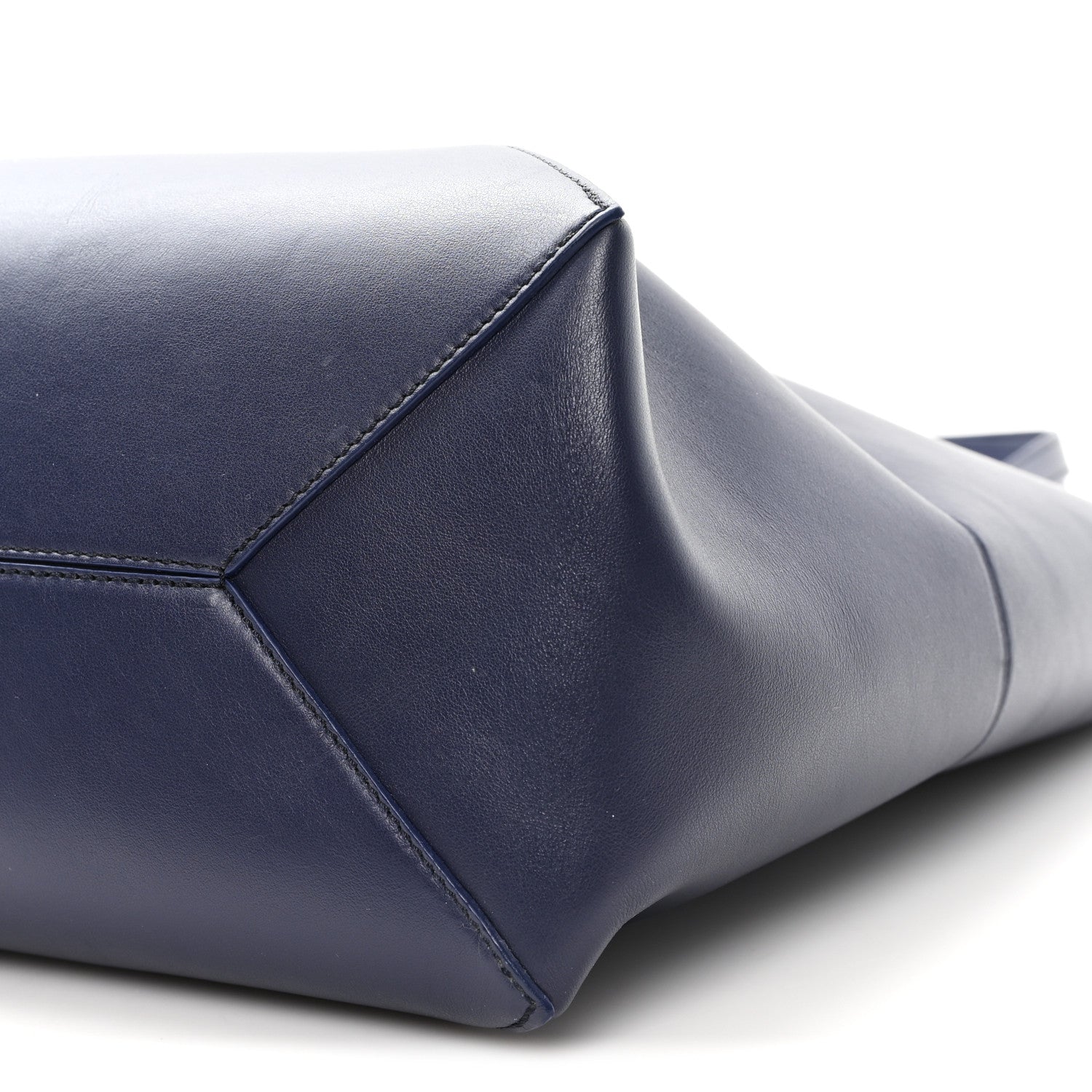 Loewe Shiny Calfskin XL Puzzle Fold Tote Abyss Blue 9 of 9
