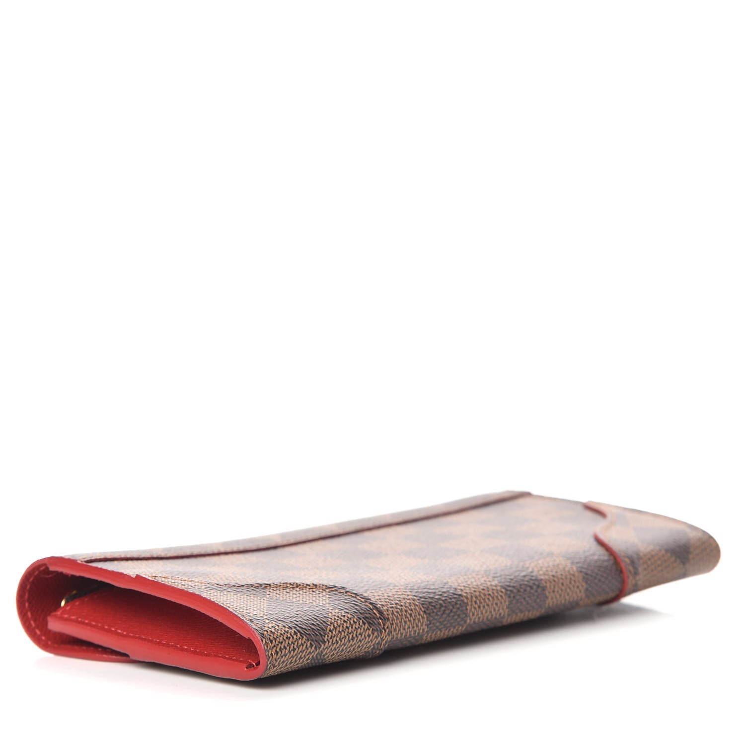 Louis Vuitton Damier Ebene Caissa Wallet Cherry 3 of 10