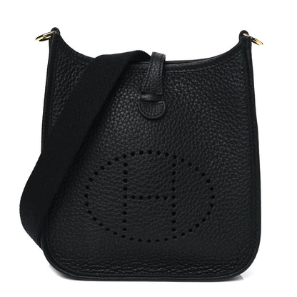 Hermes Taurillon Clemence Evelyne TPM Black 1 of 4