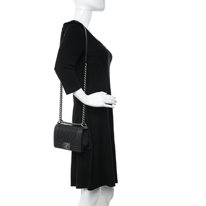 Chanel Caviar Quilted Small Boy Flap Black 2 of 12